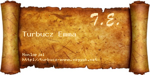 Turbucz Emma névjegykártya